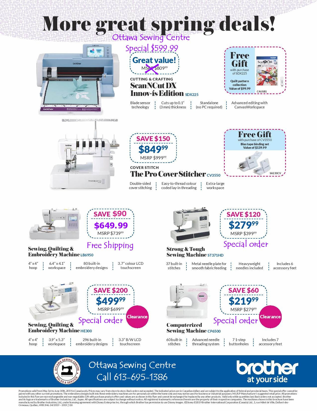 Brother_Dealer_Flyer _May_2019 (1)page002OSC Ottawa Sewing Centre